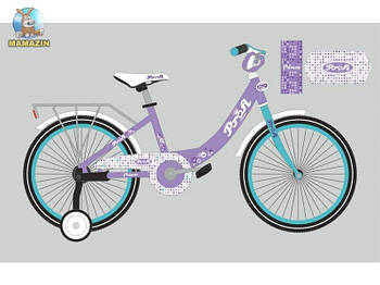 Велосипед детский "Princess" сиренево-мятный Y1415 G-Rich