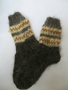 Чоловічі шкарпетки з собачої шерсті