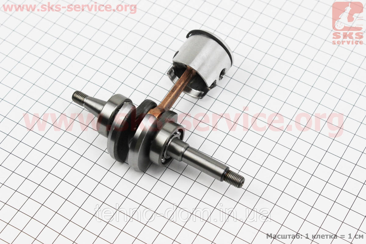 Колінвал + поршень у зборі бензопили GoodLuck 2400