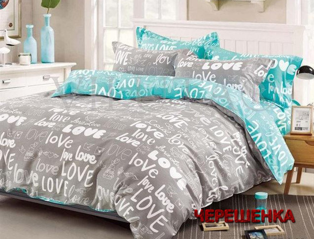 Євро максі набір постільної білизни 200*220 з Бязі "Gold" №157207AB Черешенка™