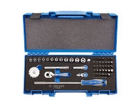 Набір головок 53 пр. 1/4" 6 гр. ложемент EVA King Tony 2553MRV (Тайвань), фото 1