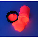 Яскравий флуоресцентний порошок (флуоресценти) Нокстон 7 кольорів по 100 грамів, фото 6