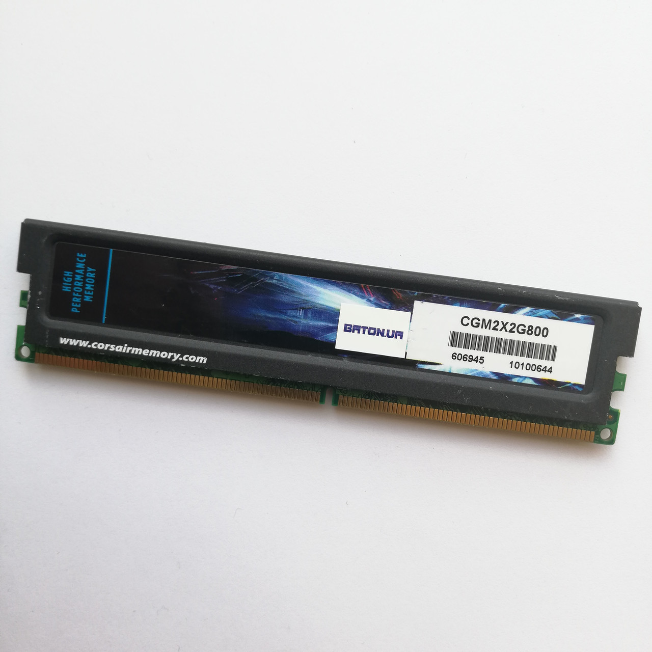 Ігрова оперативна пам'ять Corsair DDR2 2Gb 800MHz PC2 6400U CL5 (CGM2X2G800) Б/В