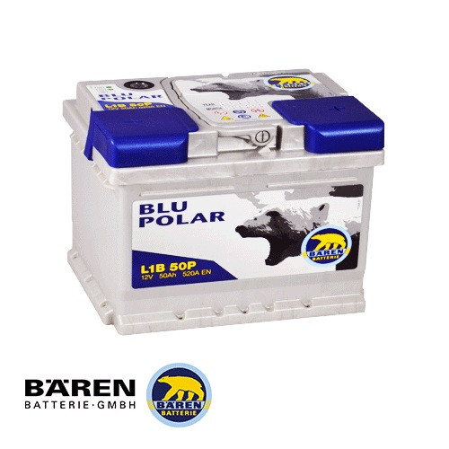 АКБ BAREN 6СТ-50Аз 520А R+ BLU POLAR L1B50P 207*175*175