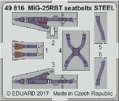 МиГ-25РБТ Ремни. 1/48 EDUARD 49816