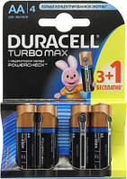 DURAСELL TurboMax (Ultra Power) AA бат. алкалінові 1.5V LR6 (3шт+1шт) б/к Бельгія