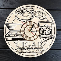 Тематические интерьерные настенные часы «Сигары»