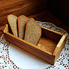 Сервірувальний комплект з двох лотків: для хлібу та приборів "Дерев'яна корзинка", фото 5