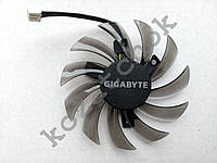 Вентилятор №23 кулер для видеокарты Gigabyte GTX 980 970 780Ti 770 760 PLD08010S12H FY08010H12LPA T128010SL