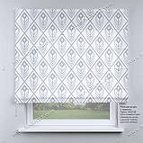 Римська фото штора Візерунок перо. Безкоштовна доставка. Будь-який розмір до 3,5х3,5м Гарантія. Арт. 15-03-29, фото 2