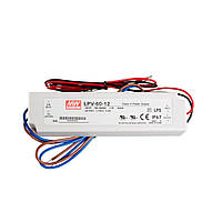 Блок питания MW Mean Well LPV - 60W-12V-5A - IP67 герметичный