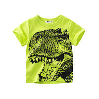 Детская футболка на мальчика с коротким рукавом Динозавр