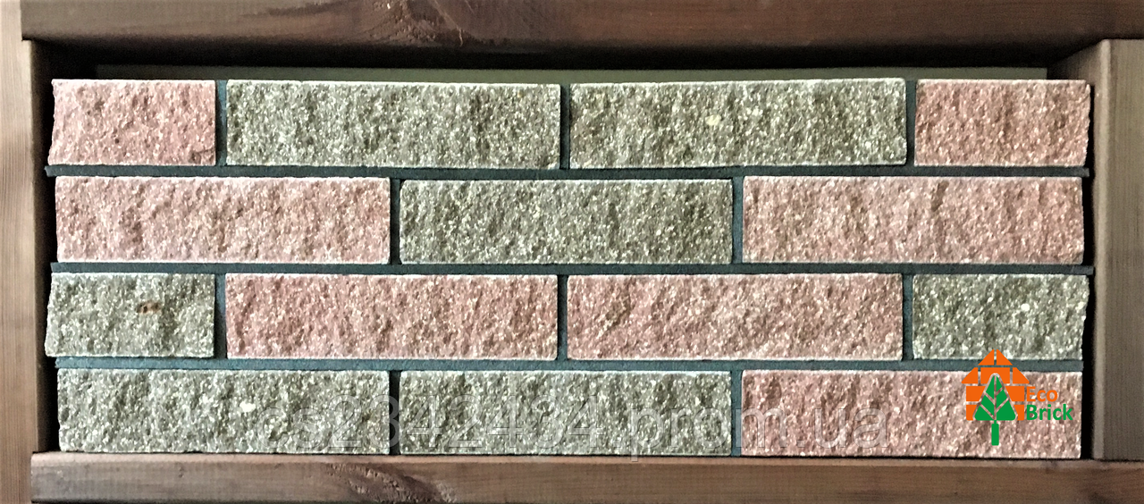 Цегла облицювальна ECOBRICK мармурова 250x100x65 мм коричнева, бордо