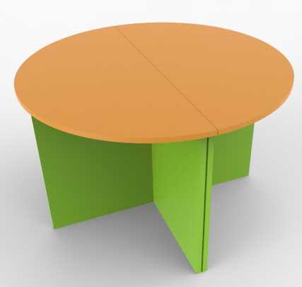 Стіл круглий із двох частин Півмісяць ST-1172, фото 1