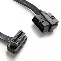 Удлинитель OBD2 16-pin (удлиняющий кабель, проходной разьем) 45 см