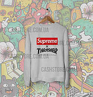 Cвитшот | Толстовка | Supreme x Thrasher | Унисекс