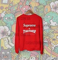 Cвитшот | Толстовка | Supreme x Thrasher | Унисекс