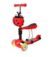 Триколісний самокат iTrike Maxi 3 в 1 JR 3-054-H, червоний.