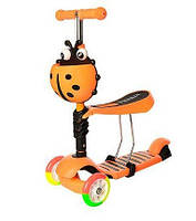 Трьохколісний самокат iTrike Maxi 3 в 1 JR 3-054-H, помаранчевий