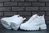 Кросівки жіночі в стилі FILA Disruptor II Pink Flamingo, фото 2