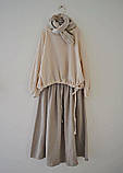 Комплект бохо стиль із натурального льону.  xS-10XXL +size, фото 6