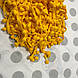 Тасьма з помпонами яскраво-жовтогарячого кольору (10 мм), фото 2