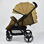 Прогулочная коляска JOY Kamelia 92400 серая с черным, футкавер, фото 3