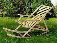 Полозья до шезлонгу, для створення крісла - качалки Пікнік дерев'яний, 290х1520х460, колір натуральний