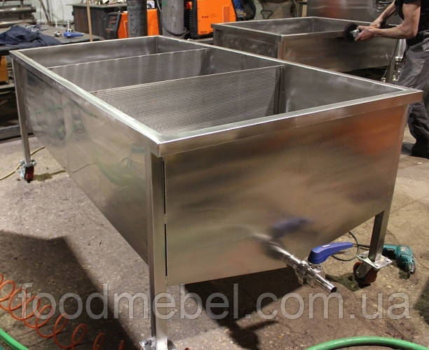Ванна для виробництва сиру з неіржавкої сталі, фото 1