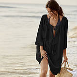 Туніка-сукня пляжна з бавовни білого кольору опт, фото 2