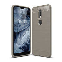 Чохол силіконовий TPU на Nokia 7.1 сірий