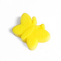 Бусина Бабочка (желтая) силиконовая
