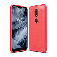 Чохол силіконовий TPU на Nokia 7.1 червоний