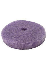 Полірувальний круг з отвором гібридна шерсть - Purple Foamed Wool Buffing/Polishing 125 мм (58-32525WH-1)