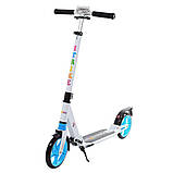 Міський самокат для дорослих Scooter iTrike SR 2-024-2, білий з чорними колесами, фото 2