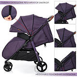 Прогулянкова коляска-книжка трансформер EL Camino ME 1025 X3 Plum, фіолетова, фото 4