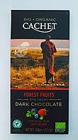 Чорний шоколад лісові ягоди Cachet bio organic, 100гр (Бельгія)