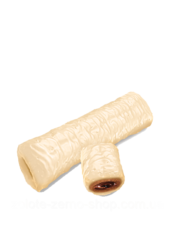 Трубочки з какао у білій глазурі 2,3 кг