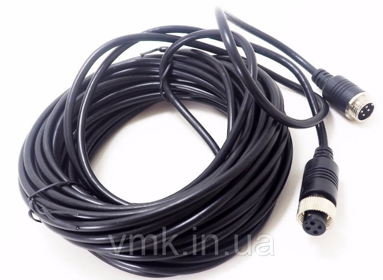 4Pin кабель з фиксаторной гайкою, авіаційний роз'єм