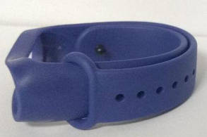 Силіконовий ремінець для Xiaomi Mi Band 3/4 Dark Blue, фото 2