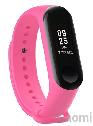 Силіконовий ремінець для Xiaomi Mi Band 3/4 Pink, фото 2