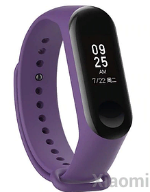 Силіконовий ремінець для Xiaomi Mi Band 3/4 Violet