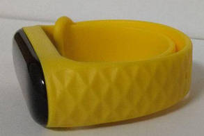 Силіконовий ремінець для Xiaomi Mi Band 3/4 Rhombus Yellow, фото 2