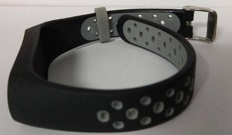 Силіконовий ремінець для Xiaomi Mi Band 3/4 Black-Grey Nike, фото 2