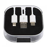 Зарядний кабель-перехідник 3 в 1, фото 5