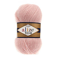 Alize ANGORA REAL 40 (Ангора Реал 40) №363 ніжна троянда (Напіввовняна пряжа, нитки для в'язання)