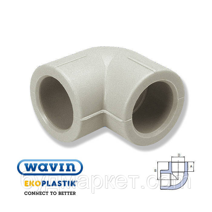 Коліно 90*32 Ekoplastik