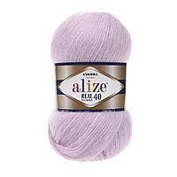 Alize ANGORA REAL 40 (Ангора Реал 40) №27 лиловый (Полушерстяная пряжа, нитки для вязания)