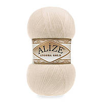 Alize ANGORA GOLD (Ангора Голд) № 67 молочно-бежевий (Вовняна пряжа ангора, нитки для в'язання)