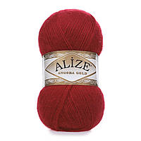 Alize ANGORA GOLD (Ангора Голд) № 106 червоний (Вовняна пряжа ангора, нитки для в'язання)